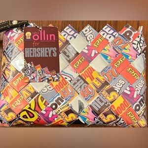 Nahui Ollin for Hershey’s Candy Wrapper Woven Clutch Purse – NWT